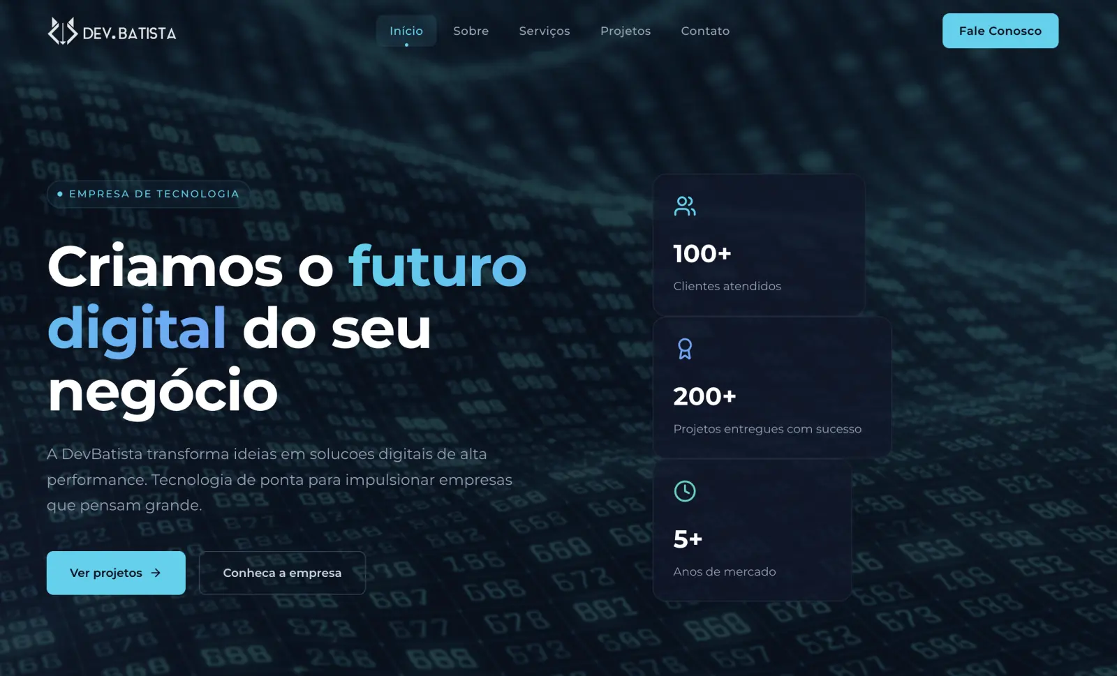 Site institucional da DevBatista