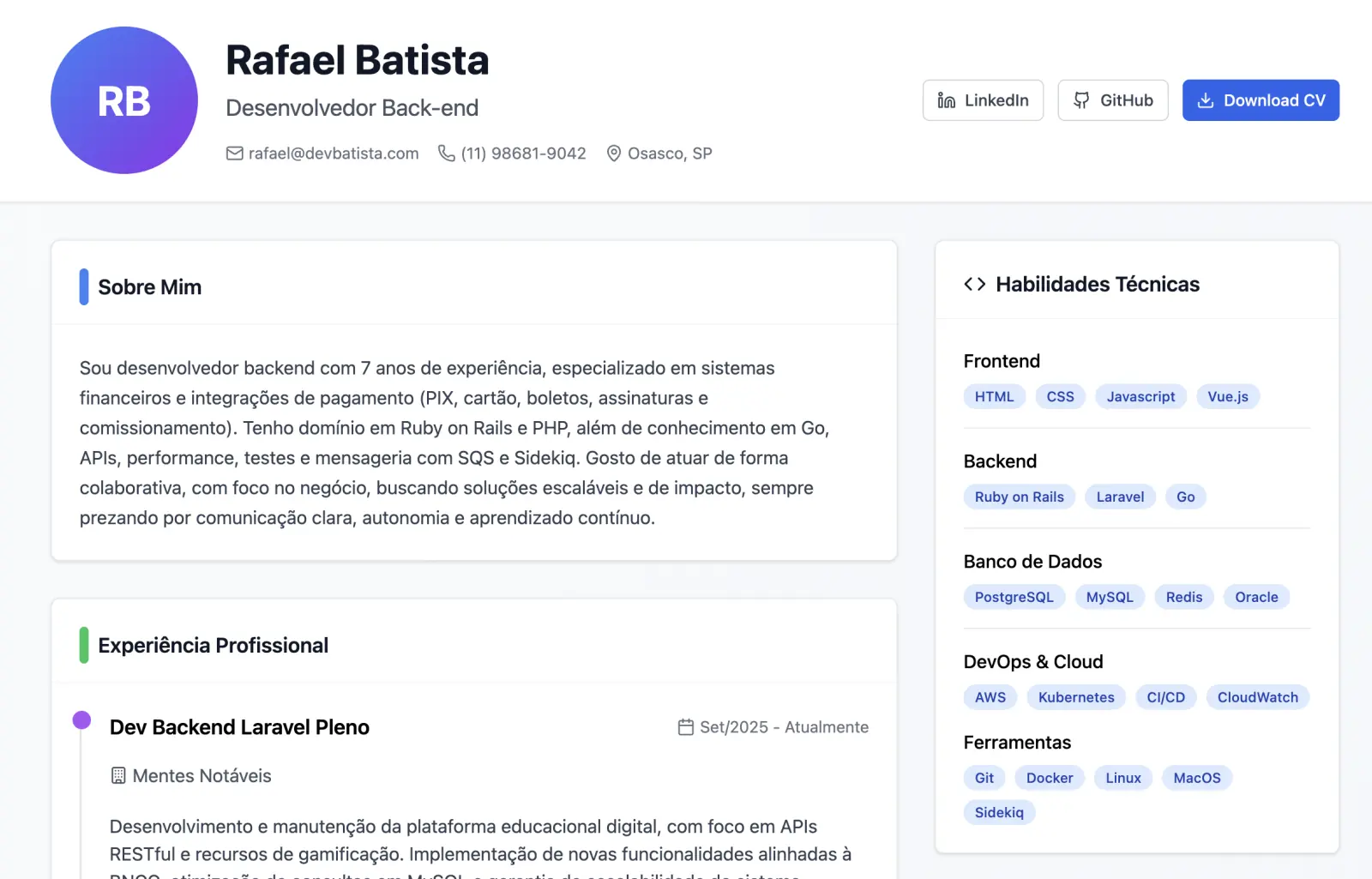 Portfólio profissional rbatista.dev